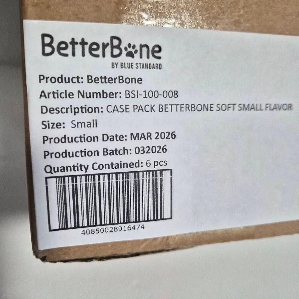 NIB 6pk BetterBone Small Size Soft Beef Flavor Chews Treats Toy - Picture 4 of 4